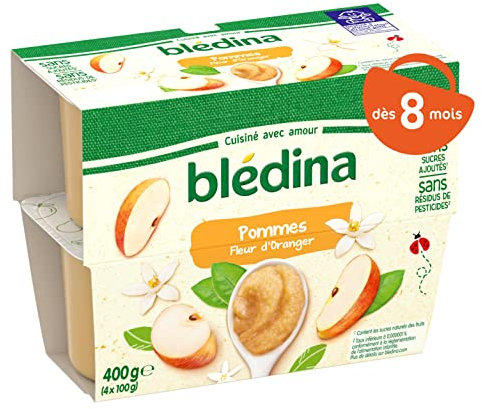 Blédina - Coupelles Pommes Fleur d'Oranger