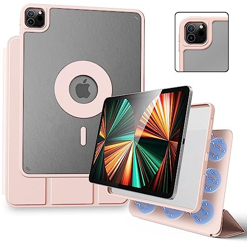 Marasone iPad Pro de 11 Pulgadas (1ª, 2ª, 3ª y 4ª generación) 2022-2018 Funda Protectora Delgada, Carga inalámbrica para Apple Pencil - Práctico Soporte magnético y Funda de Reposo/activación