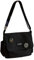 GGOOB Messenger Bag für Frauen Nylon Crossbody Tasche Vintage Crossbody Taschen Ästhetische Tragetasche Niedliche Tragetasche Canvas Tasche, Schwarz