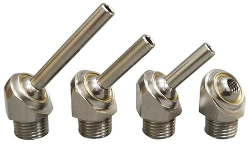 M5/M6/M8/M10/M12/M14/M16 Edelstahl SS304 CNC-Drehmaschine Werkzeugturm Sprühwasserkühlung Einstellbare Hochdruck-Kühlmitteldüse-L100 mm, Außendurchmesser 6 mm Innendurchmesser 4 mm, M12 x 1,5