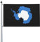 Flagge, Karte der Antarktis, Flagge, 90 x 150 cm, Außendekoration, Banner, Hofflagge mit Ösen