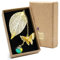 ZSMJAER Lesezeichen Metall, Lesezeichen Blumen, Lesezeichen Aus Goldfolie, Damen Geschenke Ideen, Bookmark für Buchliebhaber, Geschenk für Frauen Weihnachten (Blau)