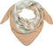styleBREAKER Damen XXL Web Dreieck Schal mit buntem Zick-Zack Zacken Muster, Dreiecktuch, Winter Schal warm weich, Tuch 01020049, Farbe:Beige-Lindgrün