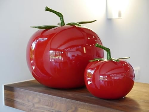 Casaflora Deko-Tomate in Hochglanz rot Ø15x19