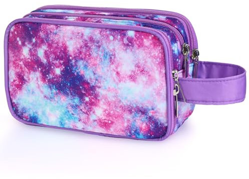 Vipdeal Kinder-Kulturbeutel für Mädchen und Jungen, galaxy purple