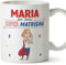 Mugffins Tassen Personalisieren mit Spruch für STIEFMUTTER - Auf Italienisch - Sei Super! - 11 oz / 330 ml - Individuell Anpassbar Geschenk