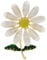 Broche Femme Originale, Broche Vêtement Femme, Broche Marguerite, Pâquerette, 4 x 3cm, Epingle, Nature, Jardin, Tendance, Bijoux Femme ou Homme