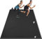 innhom Bodenschutzmatte Fitnessgeräte Fitness Sportmatte Fitnessmatte rutschfest, Hochstrapazierfähige Unterlegmatte Schutzmatte für Laufbänder (243 x 182 x 0,7cm Schwarz)