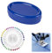 TUKNN Puntaspilli Cucito Magnetico, Portaspilli per Cucito Magnetico, Cuscini per Cucire Custodia Forniture, Scatola Puntaspilli Magnetico, Scatola Aghi Magnetico, Cuscino per Pin Magnetico, Blu