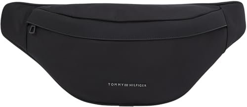Tommy Hilfiger Herren Bauchtasche Repreve Bumbag mit Logo, Schwarz (Black), Einheitsgröße