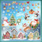 wondever Fenstersticker Weihnachten Häuser Fenster Aufkleber Weihnachtsbaum Schneemann Pinguine Fensterbilder Fensteraufkleber Anti-Kollision Doppelseitig Glasaufkleber Weihnachten Deko
