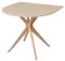 Ragaba JUBI Halb Ovaler Esstisch 90x90cm Braun Beige