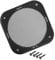 INFINAUTO Universal 4 Car Speaker Grills Cover Mesh Square 4 Inch Audio Speaker Subwoofer Guard Protector Case with Mounting Screws ABS Black - Pack of 1 Durable Material Stylish Design