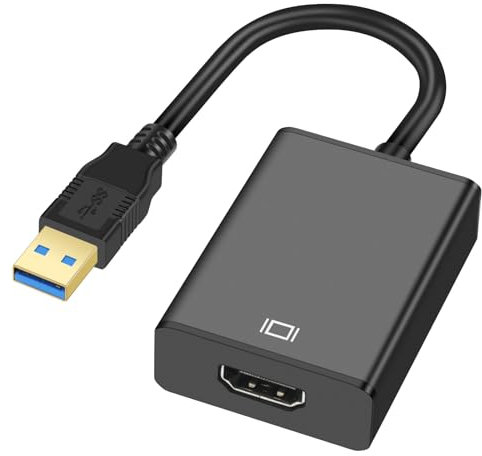 AXFEE USB C a HDMI, USB a HDMI Cavo, 1080P USB 3.0/2.0 a HDMI Adattatore, Compatibile con PC Laptop Windows XP 7/8/8.1/10/XP/MacOS, Desktop, Monitor, Proiettore, HDTV