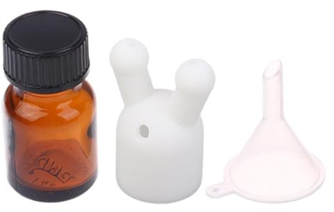 Inhalateur d'huile nasale en verre étanche avec bouchon pour huile et - Flacon distributeur d'inhalation double/simple - Petit diffuseur personnel rechargeable sans vapeur