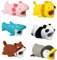 TPZORJX 6pcs Cable Protector Animal Biting Cute Charging Cable Protector Animal Panda Penguin Tiger Lizard Charging Cable Protector Animal Set for Most Mobile Phones and iPad Chargers
