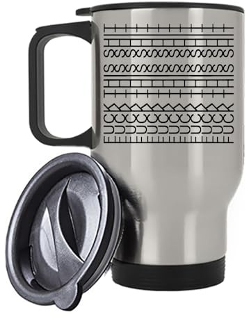 Giftme Hidden Message – “F*ck This Shit” Optical Illusion Design,Insulated Travel Mug, Tea, Coffee Mug. (Silver)