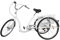 AOAPUMM 26 Zoll 6 Gang 3 Räder Adult Fahrrad, erwachsenendreirad Mit Einkaufskorb, Dreirad für Erwachsene, Gang höhenverstellbar Cruiser (Weiß)