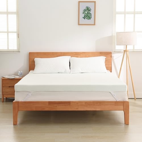EGO Home Topper in gel 140 x 200 cm, altezza 5 cm, materasso H2 con memory foam, certificato Öko-TEX e CertiPUR, 140 x 200 cm per letto a molle e divano letto