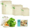 E-Know Produce Bags,11 Pack Reusable Produce Bags,Natural Mesh Cotton, Plastic Free, Eco Friendly Produce Bags (3 Small, 4 Medium, 3 Large, 1 Storage Bag)