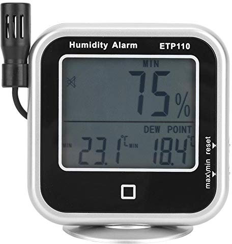 LCD Digital Indoor Thermometer Hygrometer ETP110 Digital Thermo- Hygrometer Humidity Dew Point Meter for Home/Laboratory