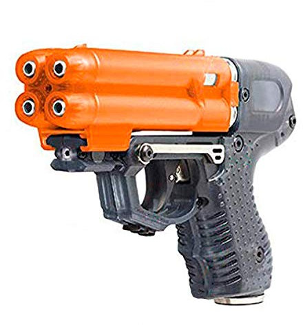 PIEXON Pfefferspraypistole JPX6 mit 4 Schuss Speedloader Tierabwehrgerät