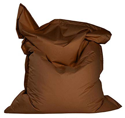Lazy Sofas Bezug Stühle Leinen Stoff Liege Sitz Sitzsack Hocker Puff Sofa Tatami Wohnzimmer No Fille-Kaffee 140 cm X 180 cm