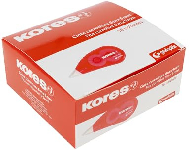 Kores 228051 Låda med 16 korrigeringsrullar 6 m x 5 mm