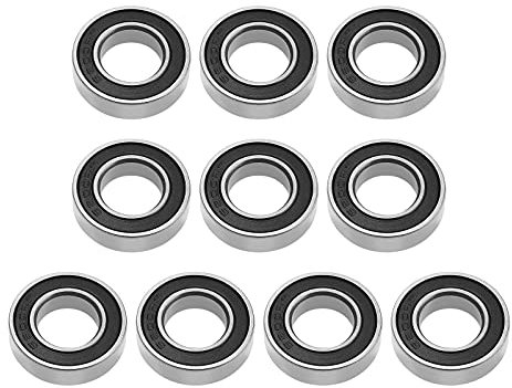EMSea Kugellager Rillenkugellager 6800-2RS aus Kohlenstoffstahl, 10mm x 19mm x 5mm, 10 Stück