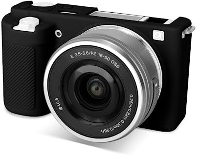 Rieibi ZVE10 Hülle, Weiche Silikon-Schutzhülle für Sony ZV-E10 ZVE10 Kamera