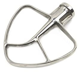 Original Edelstahl Flachrührer 5KSM5THFBSS für KitchenAid 5KSM90-5KSM185 Küchenmaschinen