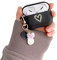Ownest Kompatibel mit Airpods Pro 2 Hülle, Silikon Aesthetic Girls Golden Love Herz Muster Airpods Pro 2 Case mit Schlüsselanhänger Cute Glücks Ball AirPods Schutzhülle - Schwarz -A