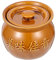 Happyyami Keramiktopf mit Deckel Kasserolle Tontopf Erdtopf Keramik Kochgeschirr Japanischer Donabe Topf Chinesischer Suppentopf Kochtopf für Hot Pot Dolsot Bibimbap und Suppe 400ml Schwarz
