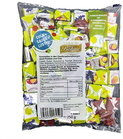 Böhme Karamellen Cola- Und Früchtegeschmack 250g