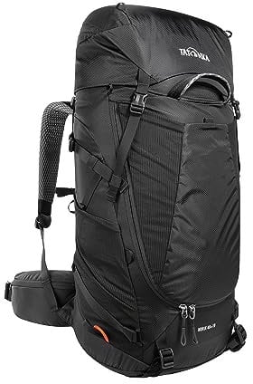 Tatonka Tourenrucksack Norix 48+10 - Leichter Rucksack mit Frontzugriff, verstellbarem Tragesystem, Bodenfach und Regenhülle - 58 Liter - 70 x 32 x 18 cm (black/titan grey)