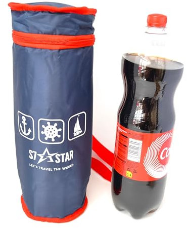 Bleu 3L Total Hidalgo 1.5LTR Bouteilles d'Isolation 3 Couches. Refroidisseur Flexible Portable pour Plage Camping Sac Thermique Militaire
