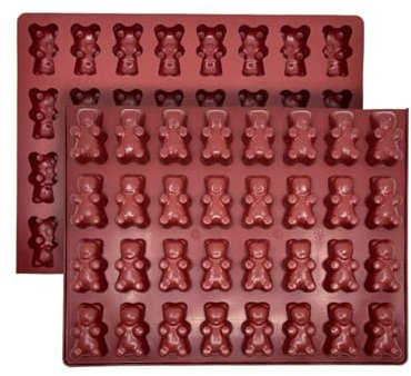 Maé - Moule Ourson 32 Alvéoles - Silicone Alimentaire Premium Anti-Adhérent - Souple, Démoulage Facile et Net - Résistant Températures -45°C / +280°C - 21 ml