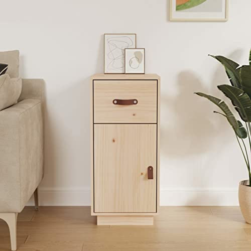 ZEYUAN Sideboard, Kommode Schlafzimmer, Komodenschrank, Flur Möbel, Apothekerschrank, Wohnzimmerschrank, Flur Schrank, Beistellschrank, 34x40x75 cm Massivholz Kiefer