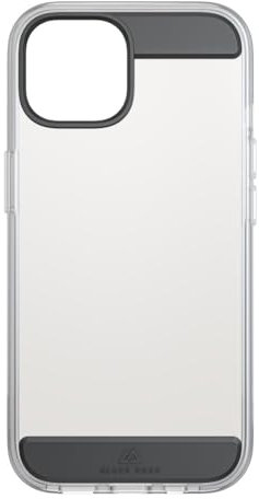 Black Rock Hülle für iPhone 15 (slim, TPU, TPU Polster, robust, stoßdämpfend, antibakteriell, durchsichtig, transparent, Cover, Handyhülle für iPhone 15, Case, Handycase) schwarz