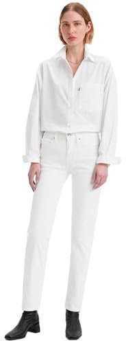 Levi's 314 Shaping Straight, Jeans Donna, Soft Clean White, 29W / 32L