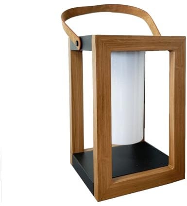 Lanterne solaire LED blanc SERAPHINA avec panneau solaire H32cm