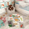Mevsim Store Safari Spielteppich 98x140 cm - Safari Teppich - Spielmatte für das Kinderzimmer - Home Kinderteppich - Dekorativ - Besonderes Design - Kinderteppich Mädchen Jungen
