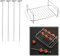 Accessori per Friggitrici ad Aria,Kit Accessori per Friggitrice,Accessori Per Friggitrice Ad Aria,Griglia per Friggitrice ad Aria in Acciaio Inossidabile,Multifunzionale Grill Cremagliera