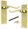 Betley Butterfly Victorian Door Handles Brass Scroll Lever Internal Latch 150 x 40mm Stylish Modern Handle Home & Office