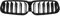 DZSMSRTG KüHlergrill Grill Frontstoßstange Double Line Grille Racing Grill Für G32 GT 6 Series 2021+ FrontstoßStange(Schwarz glänzend)