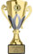Pokal-Fabrik.de - Pokal mit Gravur Wunschtext in Gold/Silber, 13 cm - personalisierte Auszeichnung & Sport Emblem nach Wahl - inkl. Marmorsockel - Geschenk-Trophäe - Pokal Kinder