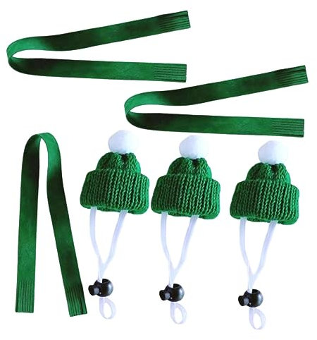 OFFSCH Meerschweinchen-Outfit – Handgemachtes Strickmütze- Und Schal-Set Für Haustier Für Foto-Requisite