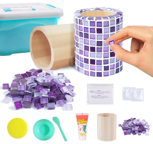 AiYoYo Mosaik Stifthalter DIY Bastelset Geschenke Kreatives Basteln Zuhause,Dekoration,Handgefertigtes Kunstwerk für Erwachsene