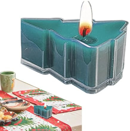 Candele da tè profumate, a forma di albero, candele natalizie, candele compatte per la decorazione della casa, per interni ed esterni