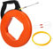 Fish Tape Reel φ 4mm 50M Wire Cable Puller Through Wall Cable Puller,Flexible Wire Threader Puller,Cable Insertion Extraction,Fiberglass Cable Duct Pipeline Rodder Tool (A)